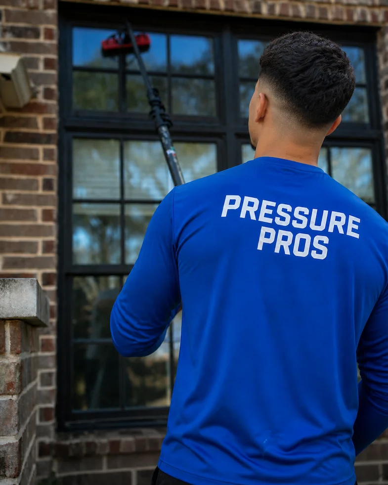 Pressure Pros commercial window cleaning in Orlando storefront windows