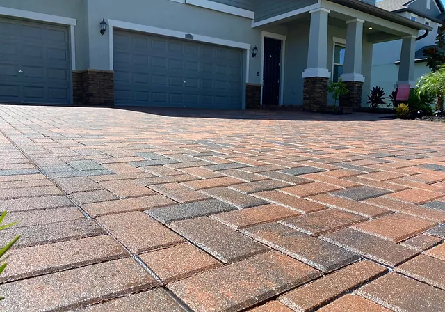 Pressure Pros residential paver sealing in Orlando