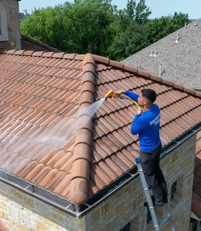 Pressure Pros residential roof washing in Orlando